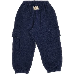 Cotton-blend knitted sweatpants