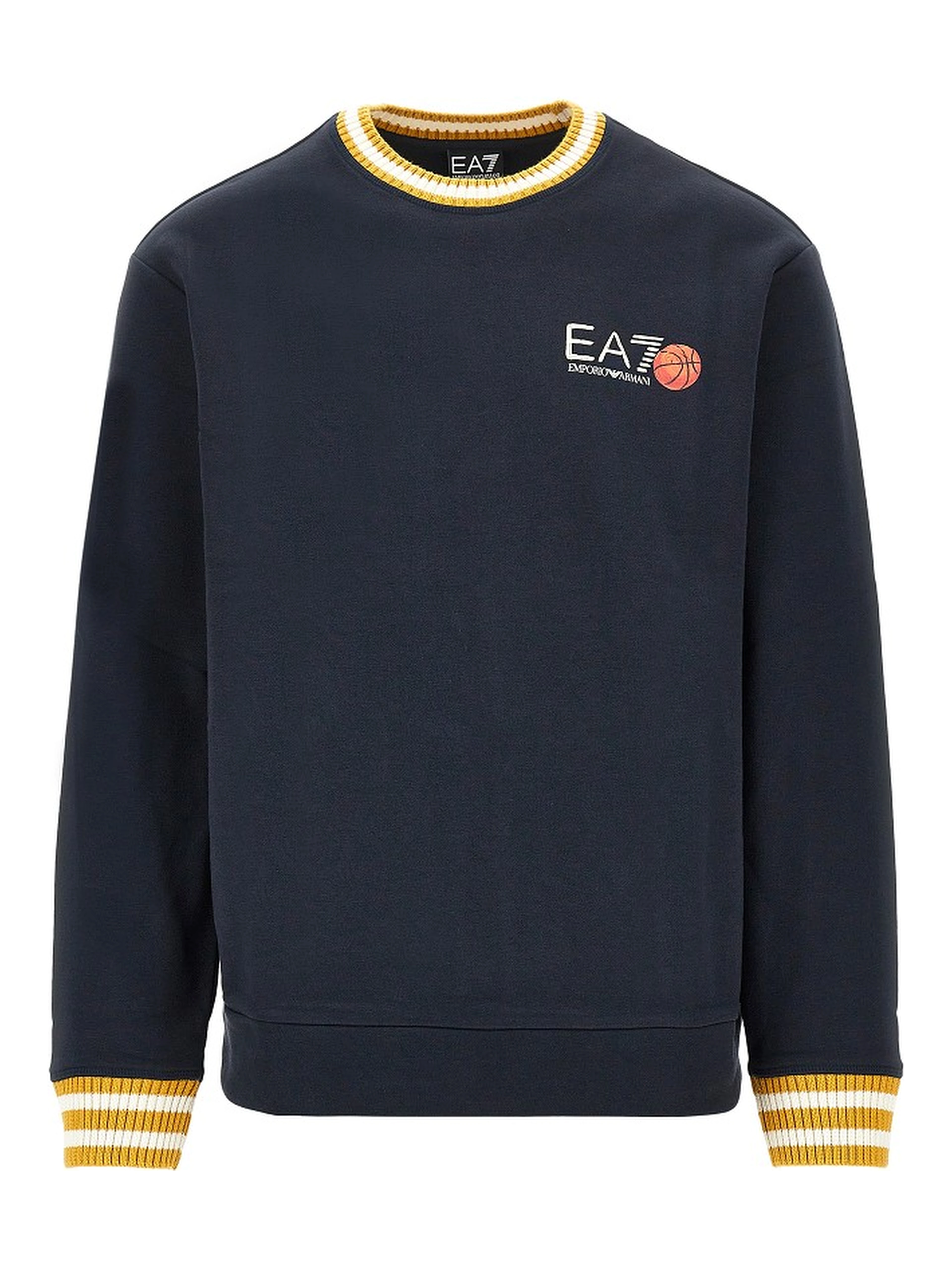 Cotton sweatshirt with logo print