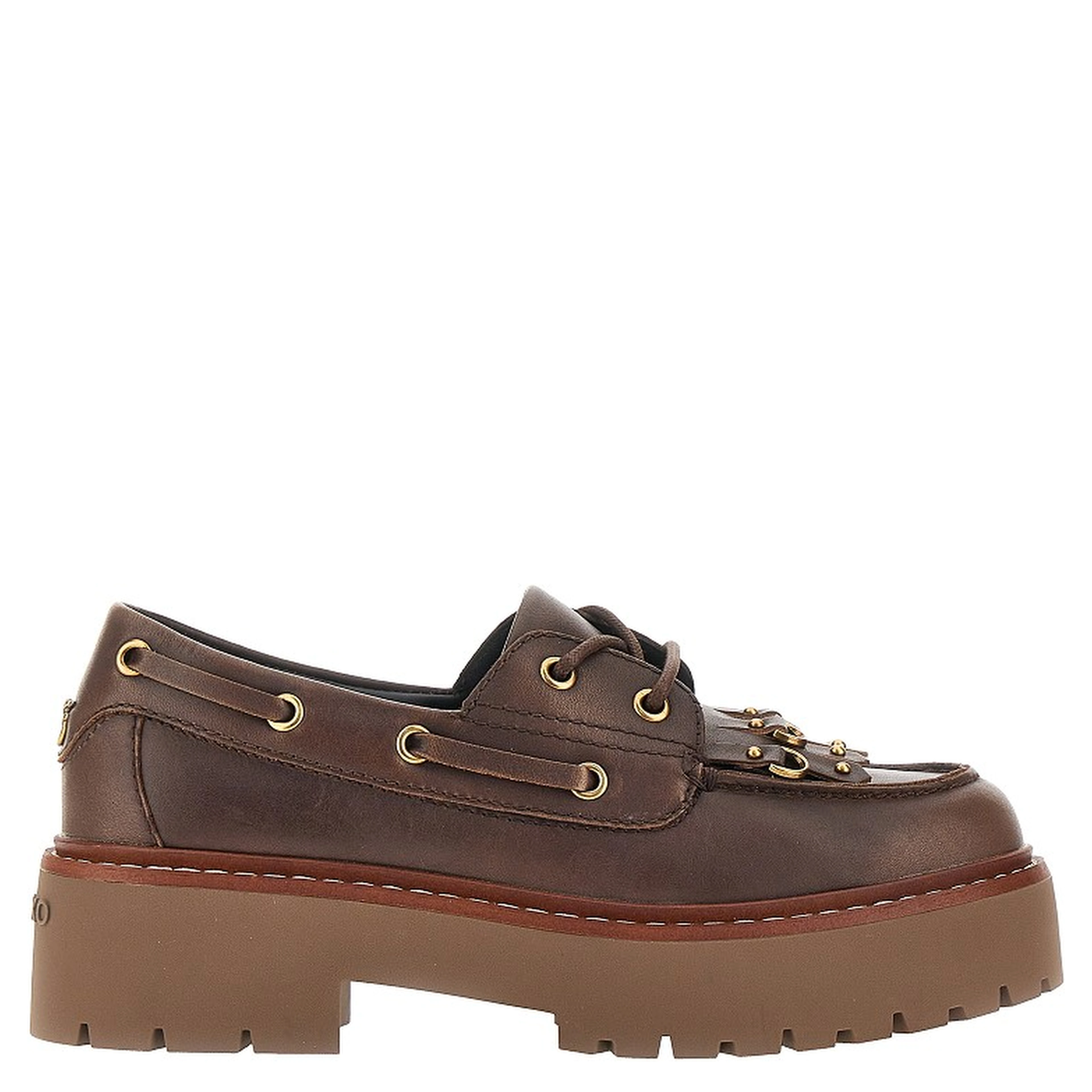 'Margaret' leather boat shoes