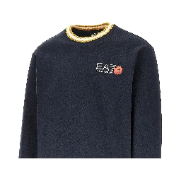 Cotton sweatshirt with logo print