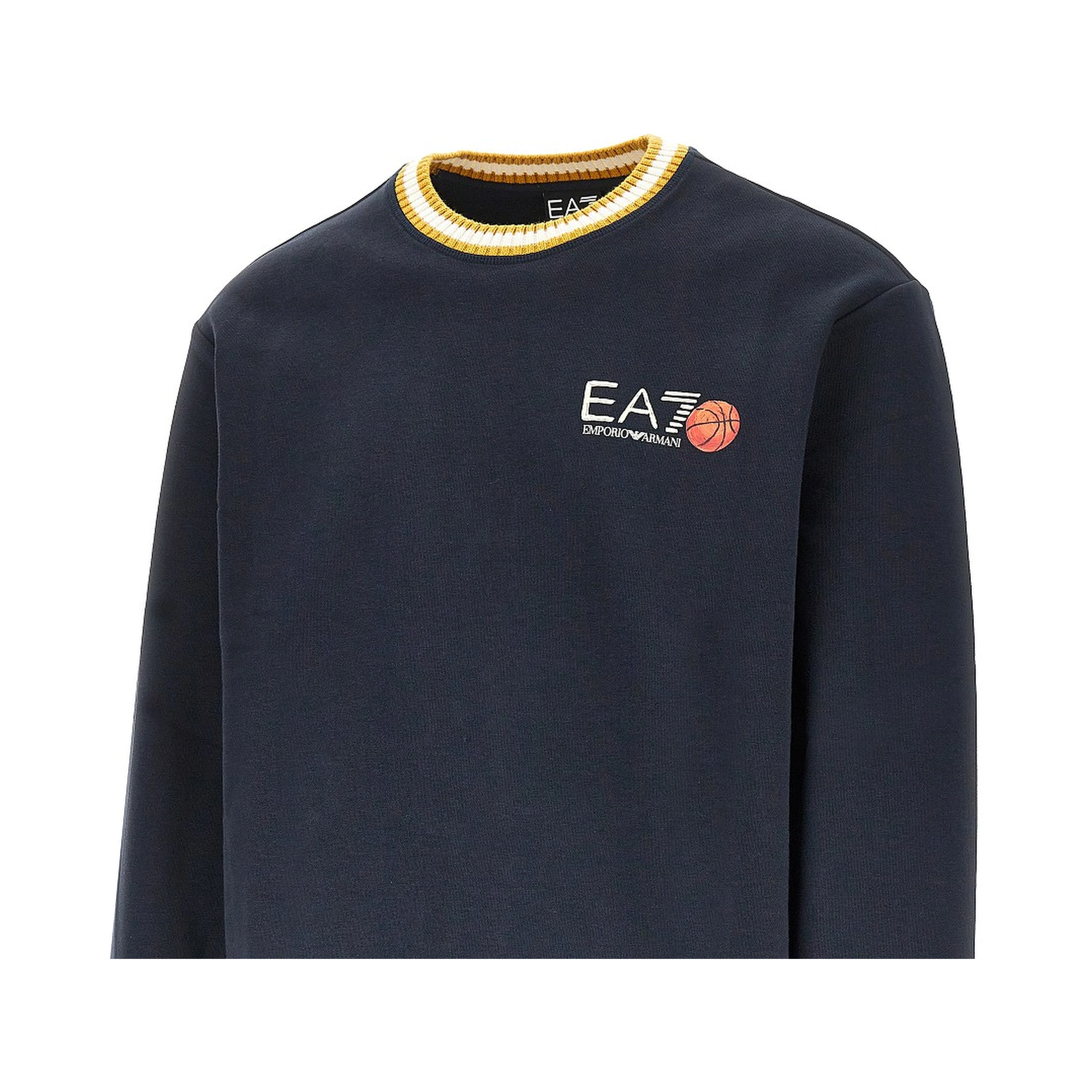Cotton sweatshirt with logo print