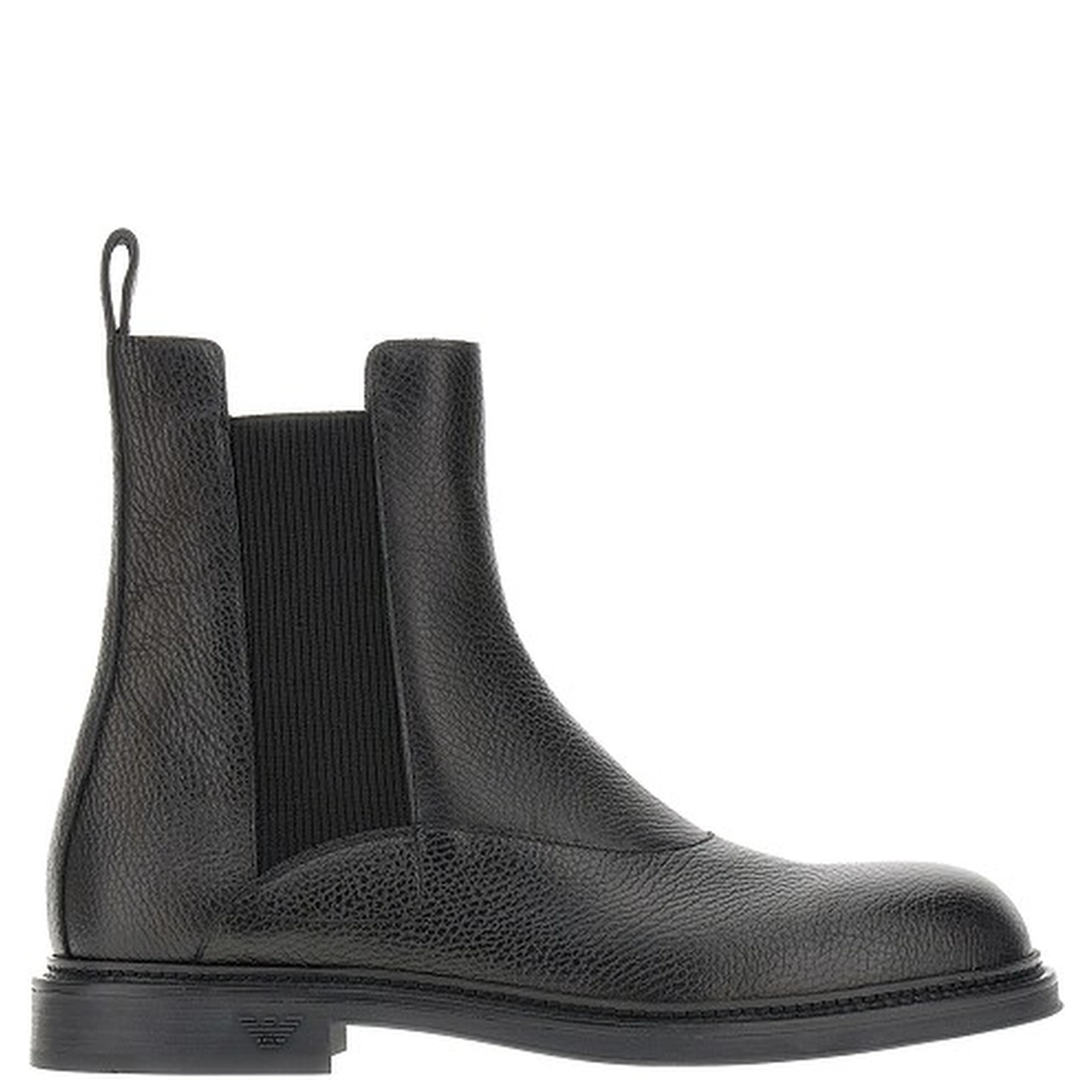 Grained leather Chelsea boots