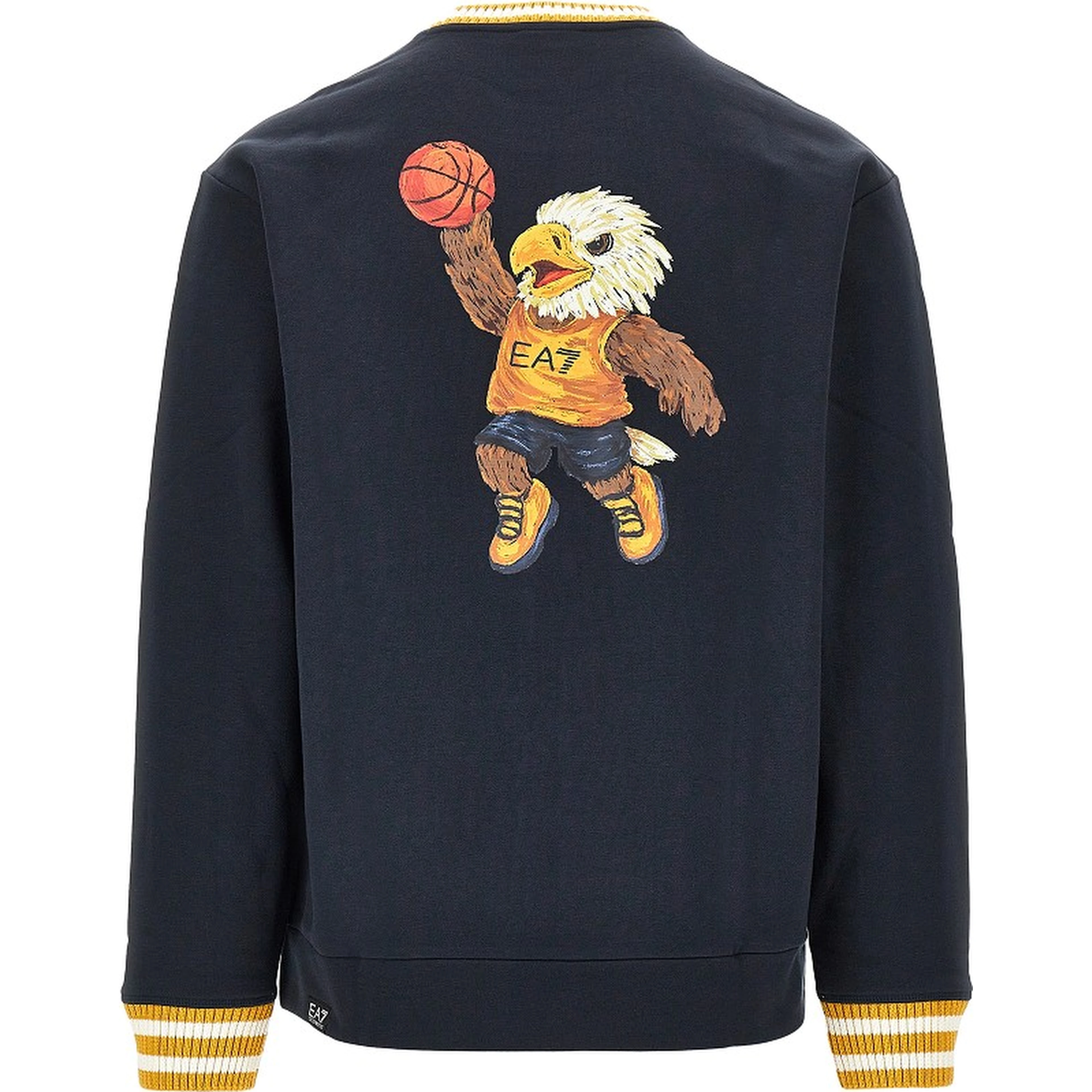 Cotton sweatshirt with logo print