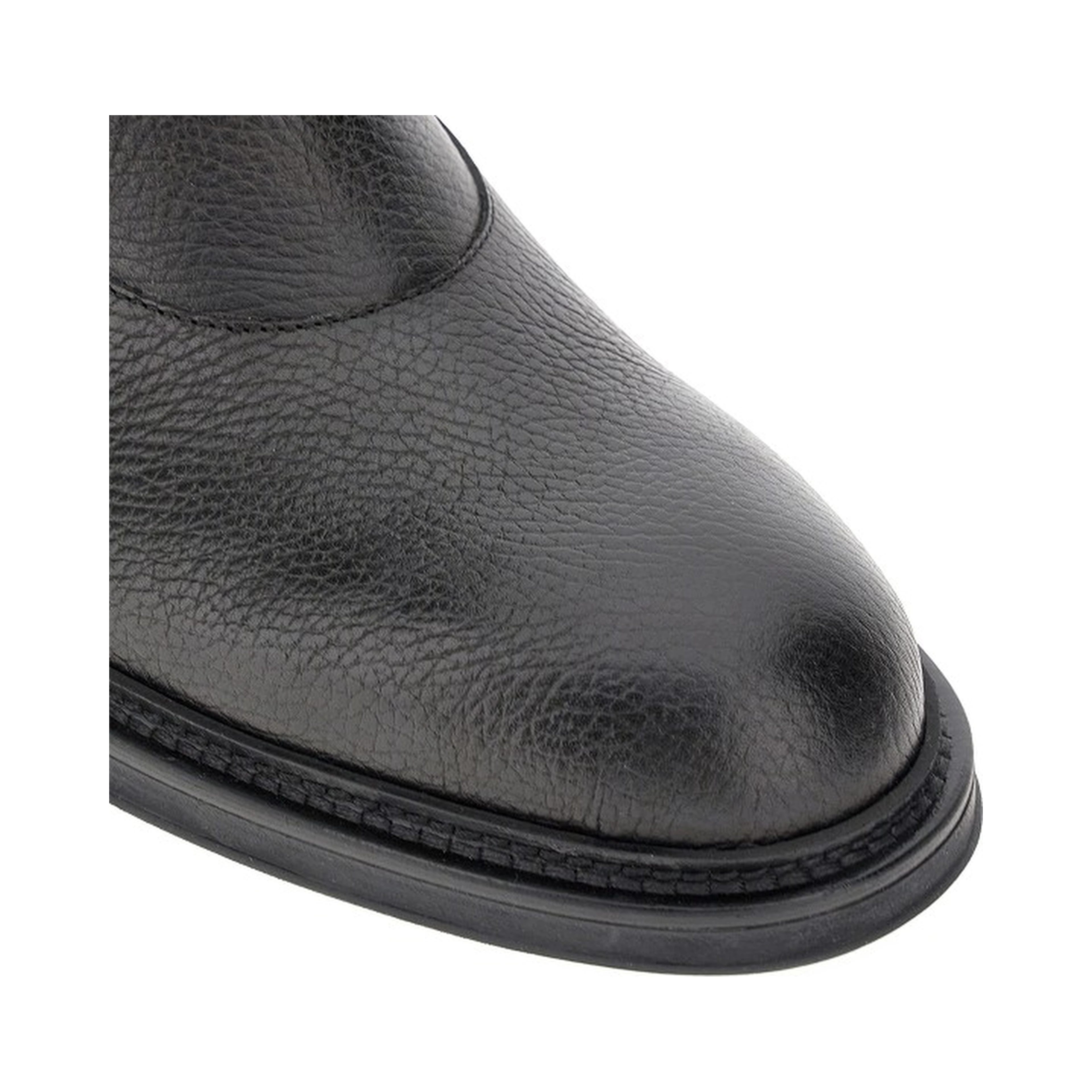 Grained leather Chelsea boots
