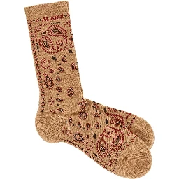 Cotton-blend socks with Bandana motif
