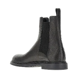 Grained leather Chelsea boots