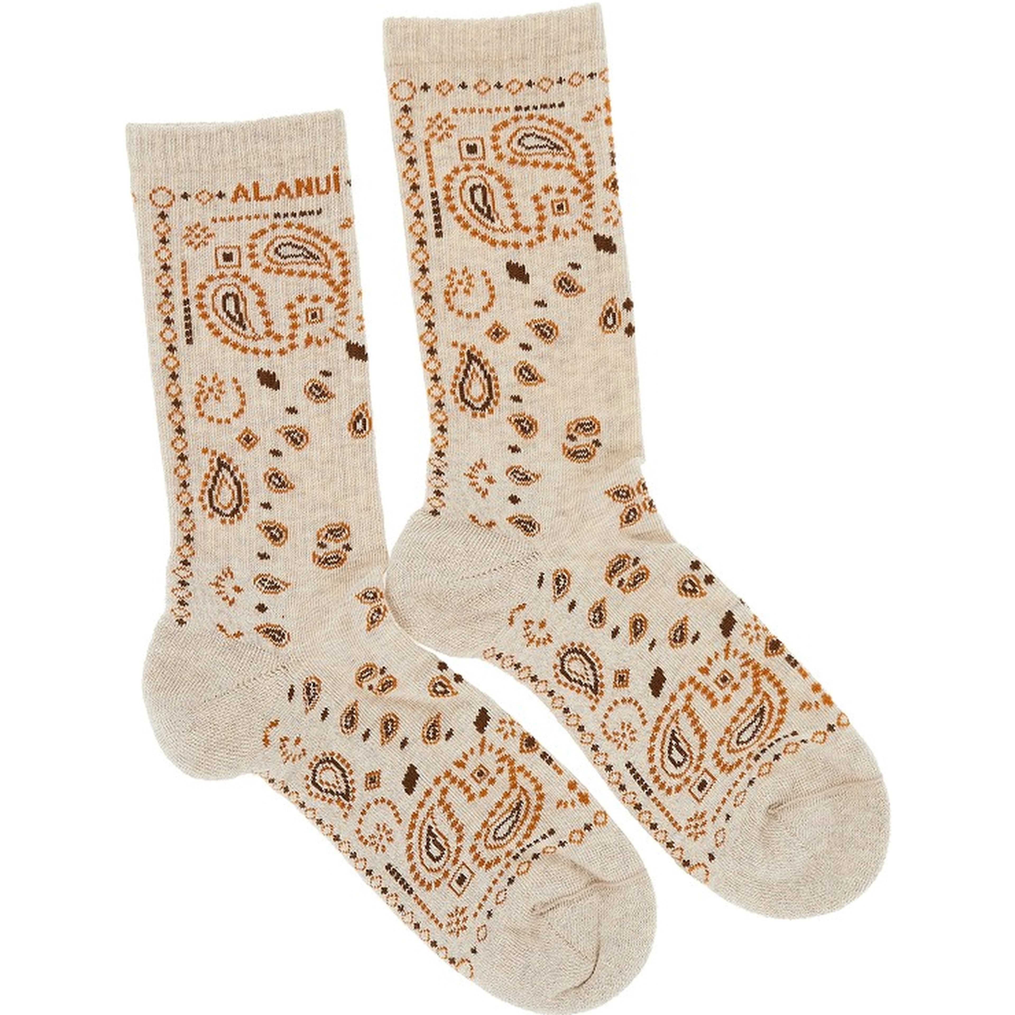 Cotton-blend socks with Bandana motif