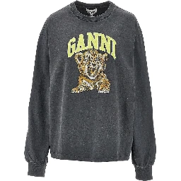 Cotton T-shirt with 'Tiger' print