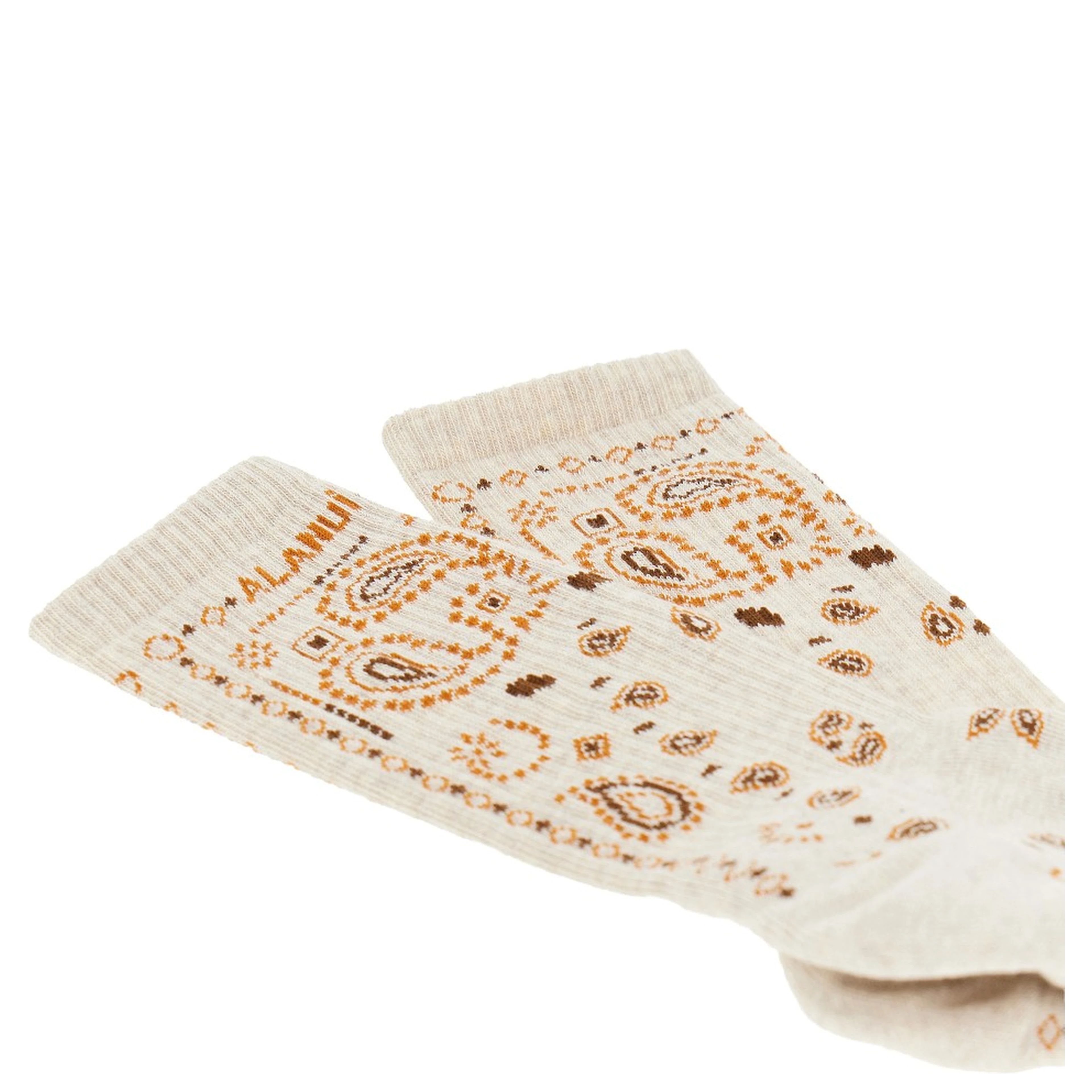 Cotton-blend socks with Bandana motif