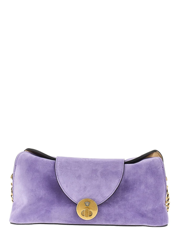 Suede leather 'Vivian' clutch