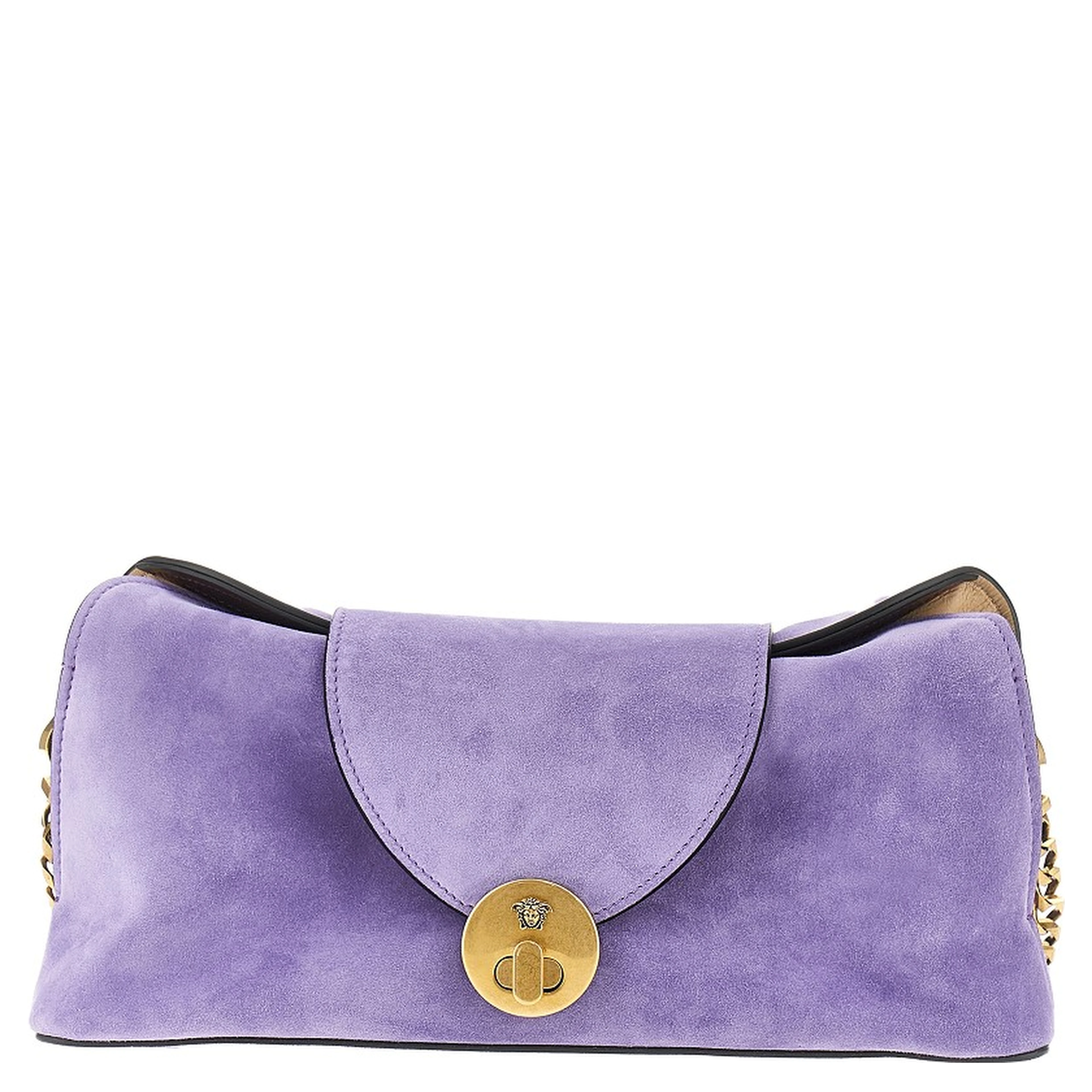 Suede leather 'Vivian' clutch