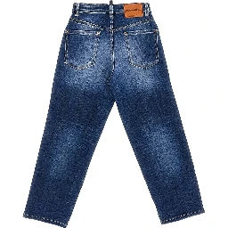 Used effect denim jeans