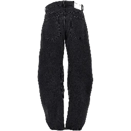Cotton denim 'Spiral' jeans