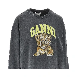 Cotton T-shirt with 'Tiger' print