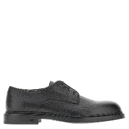 Grained leather Derby shoes