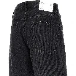 Cotton denim 'Spiral' jeans