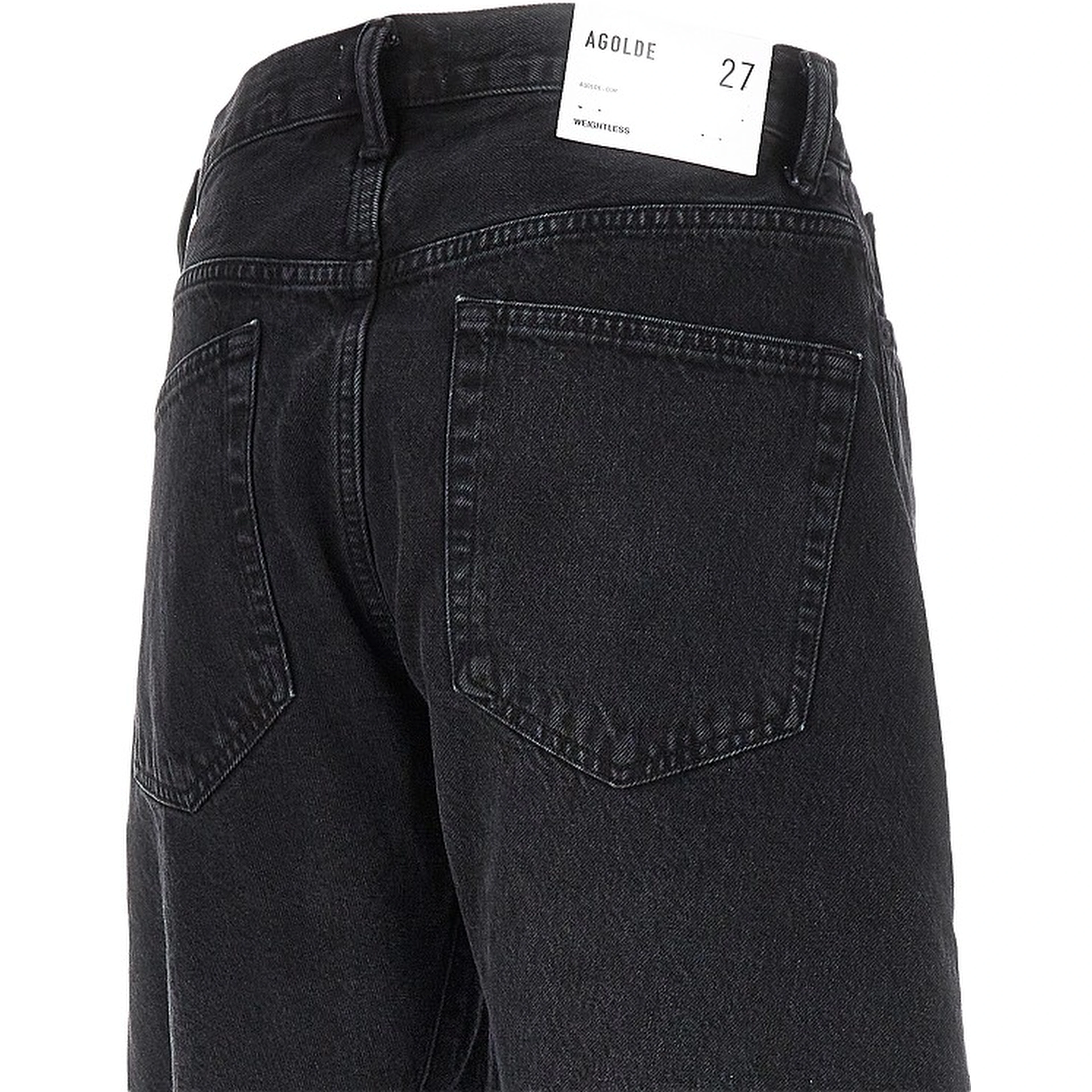 Cotton denim 'Spiral' jeans