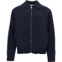 Wool knitted cardigan