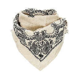 Wool scarf with Bandanda motif