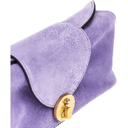 Suede leather 'Vivian' clutch