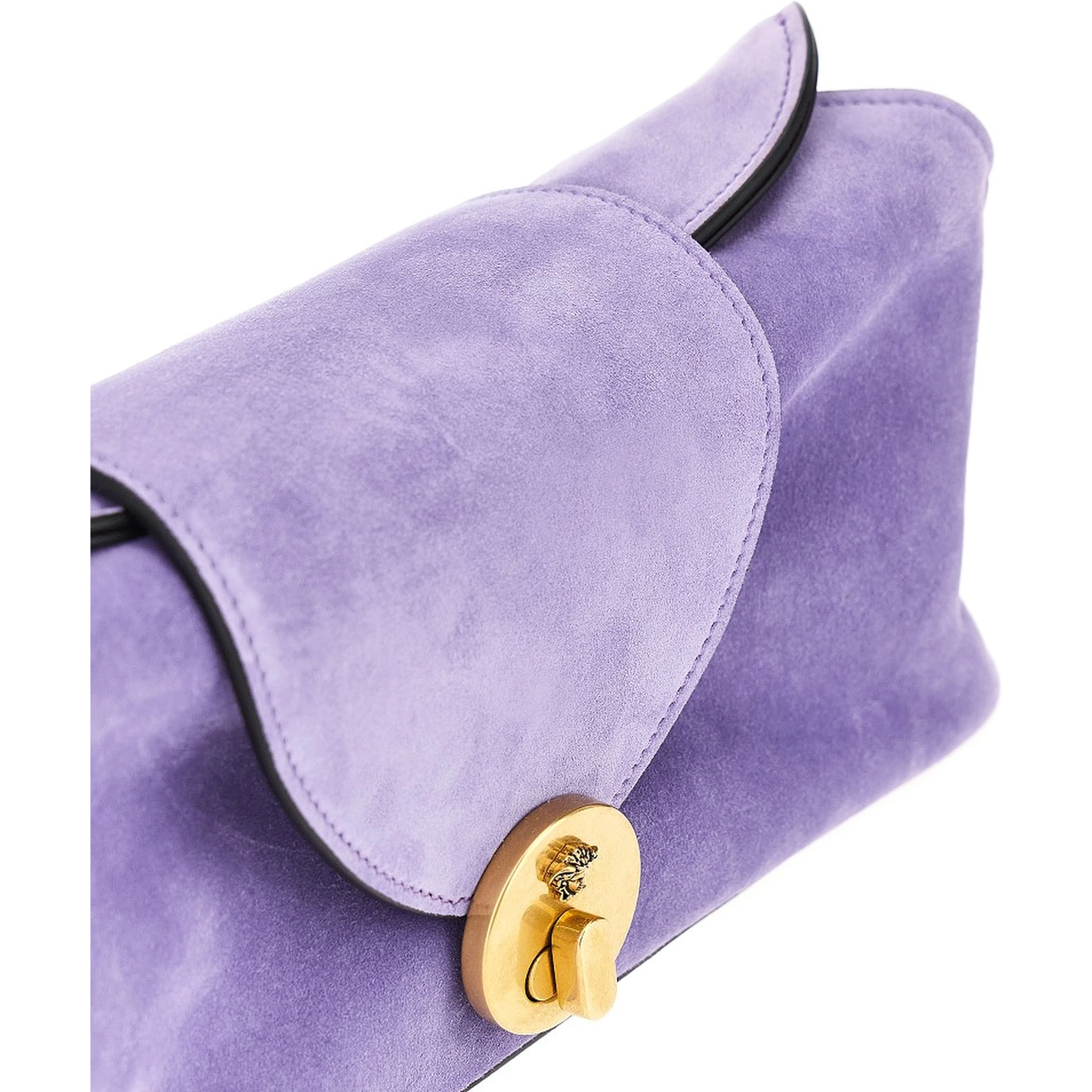 Suede leather 'Vivian' clutch