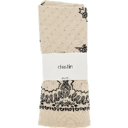Wool scarf with Bandanda motif
