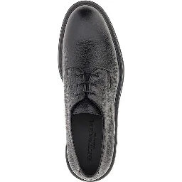 Grained leather Derby shoes
