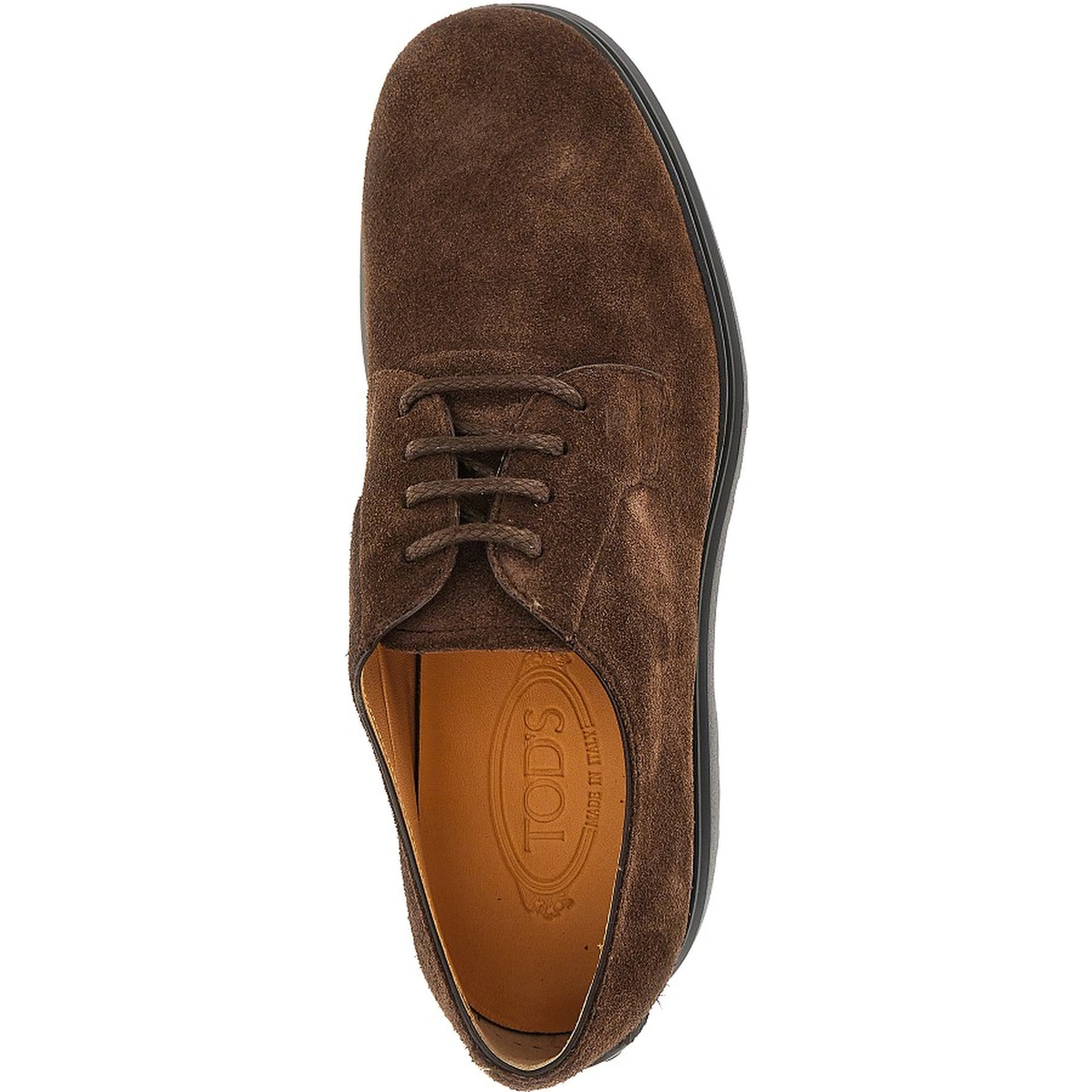 Suede leather laced shoes