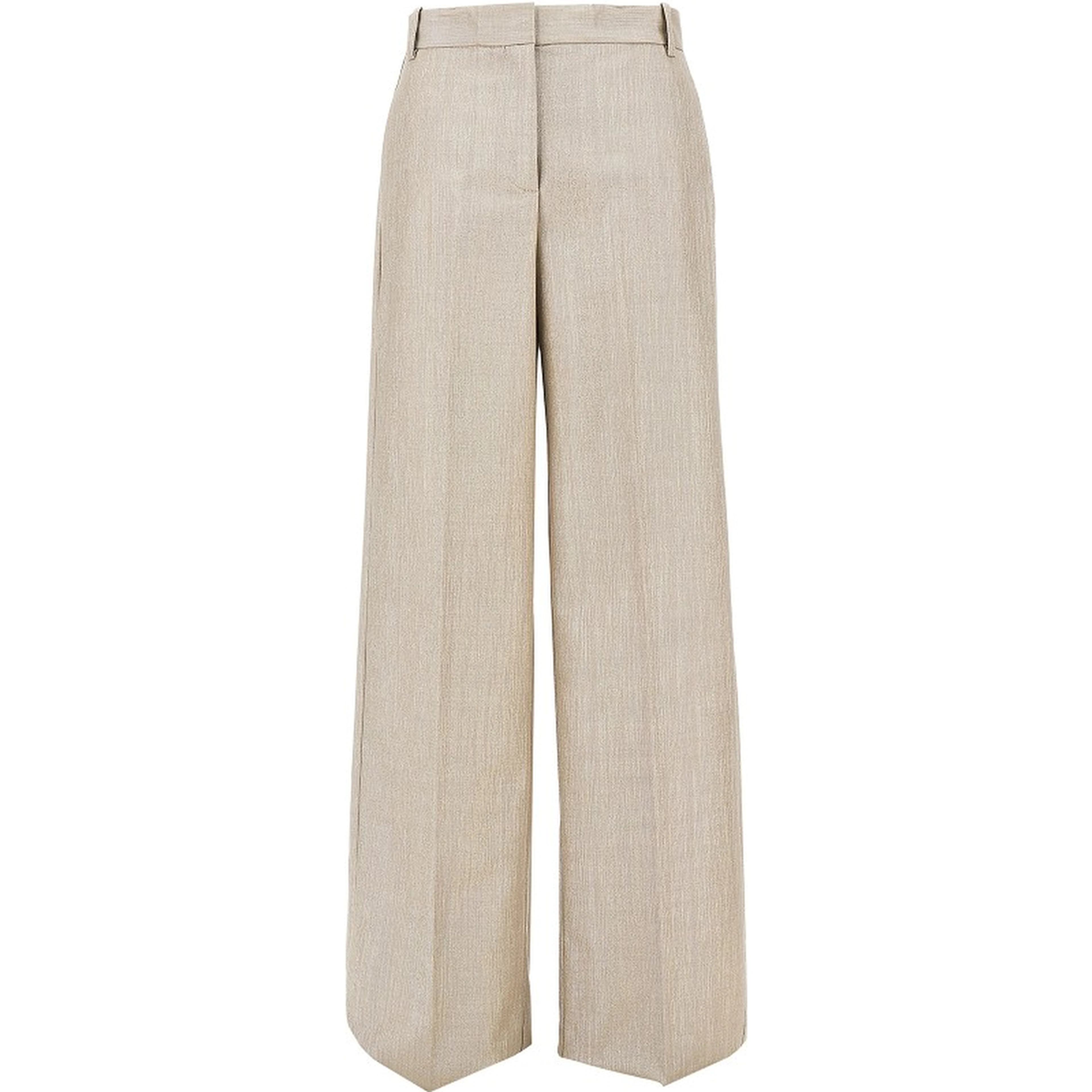 Lurex viscose and wool-blend pants