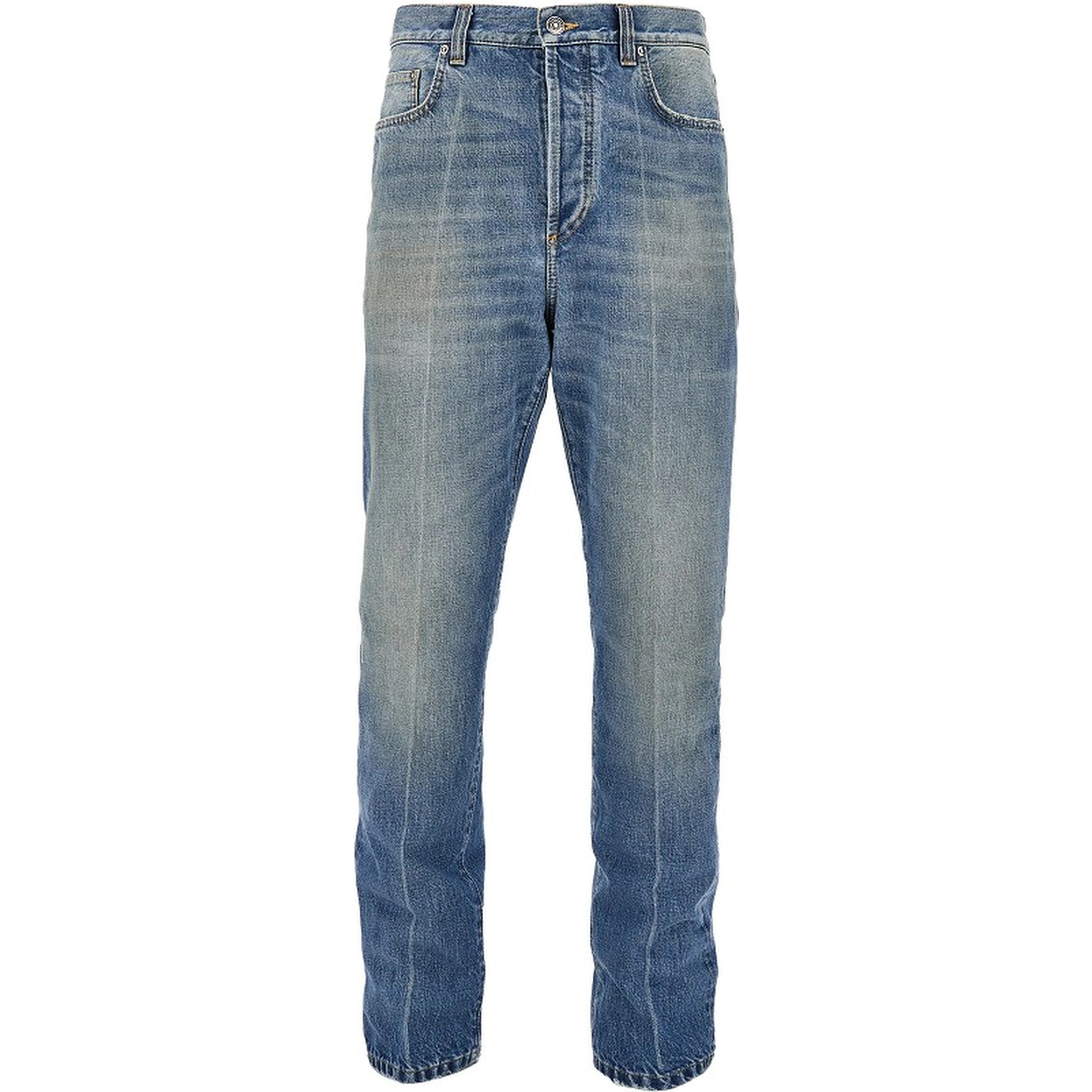 Cotton denim jeans with Medusa detail