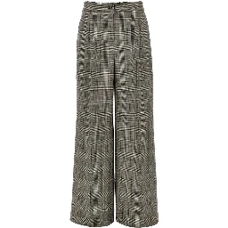 Prince of Wales wide-leg pants