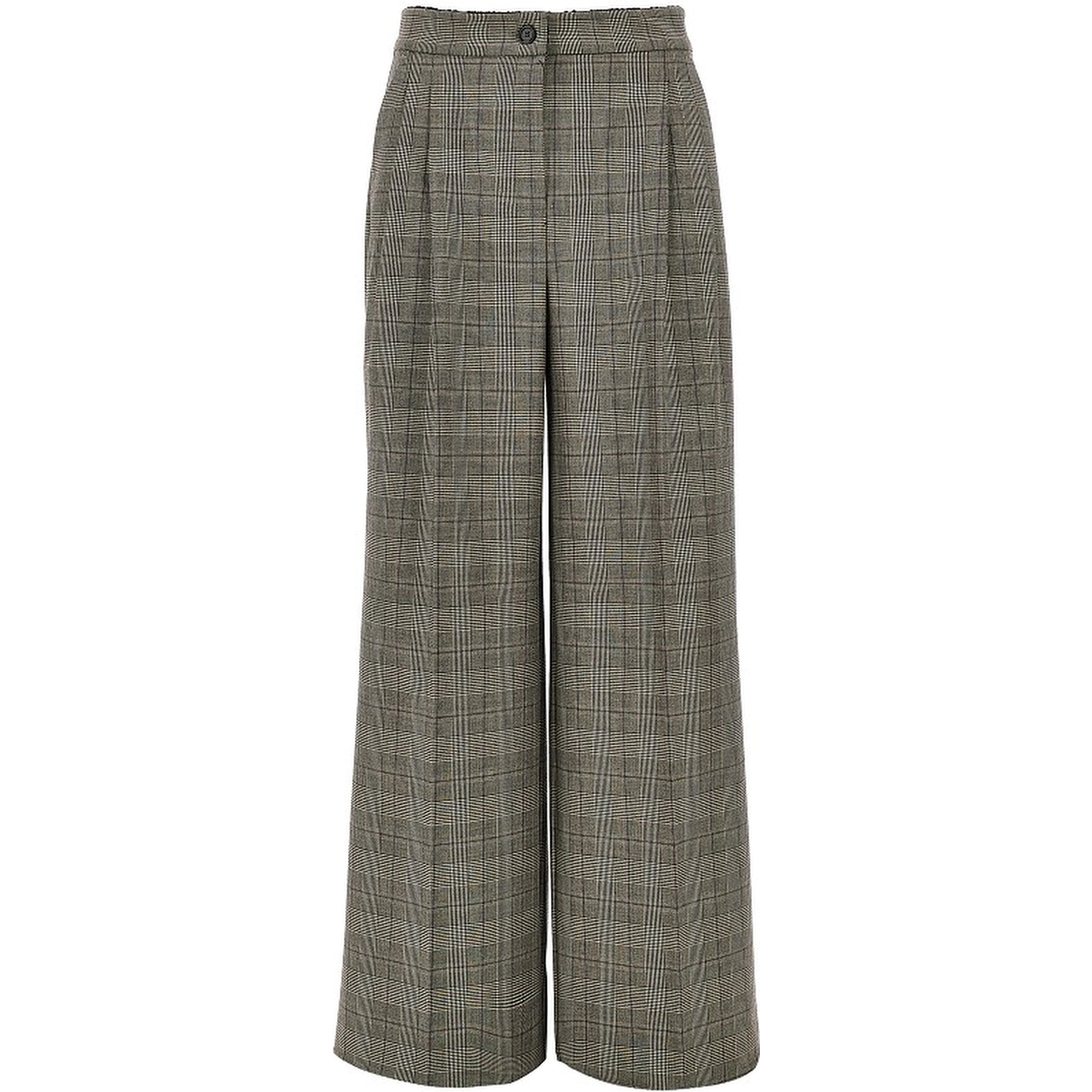 Prince of Wales wide-leg pants