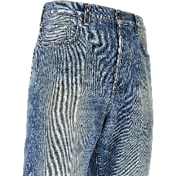 Cotton denim jeans with Medusa detail