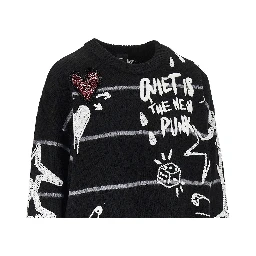 'Quiet Is The New Punk' wool sweater