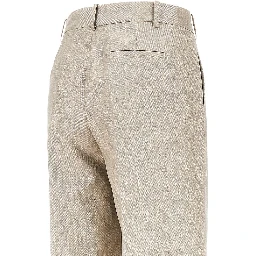 Lurex viscose and wool-blend pants