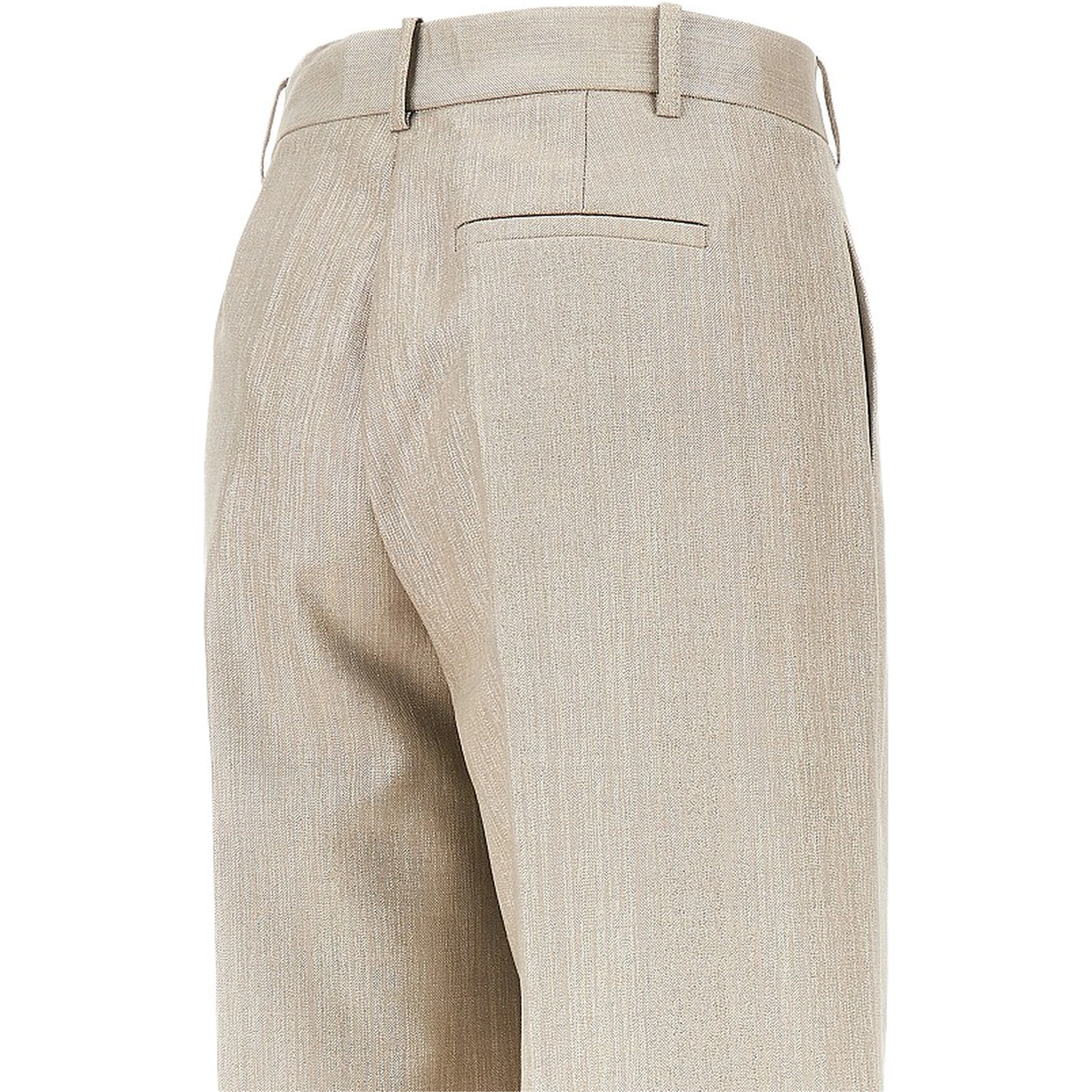 Lurex viscose and wool-blend pants