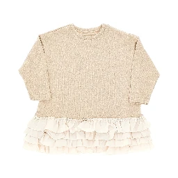 Ruffled cotton-blend mini dress