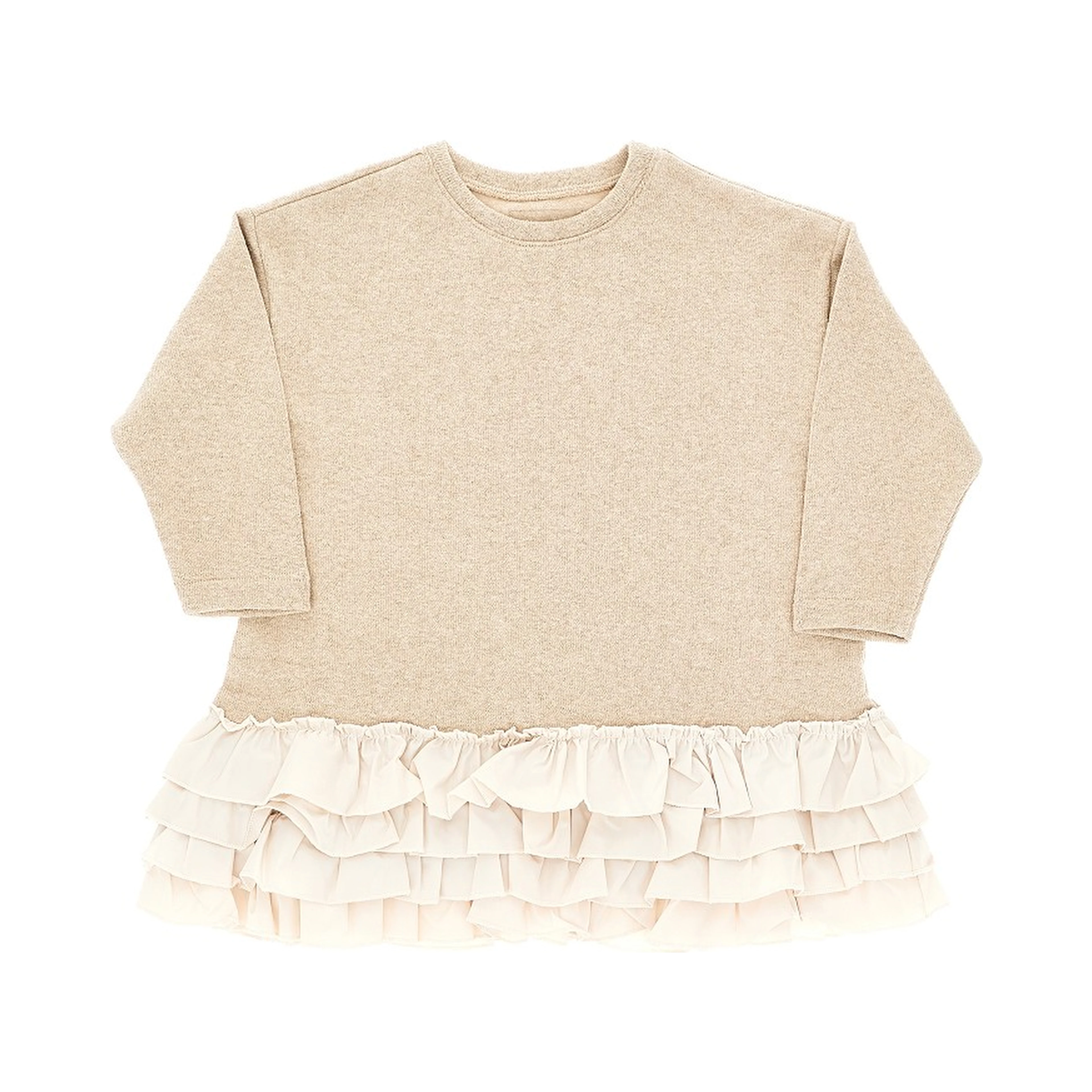 Ruffled cotton-blend mini dress