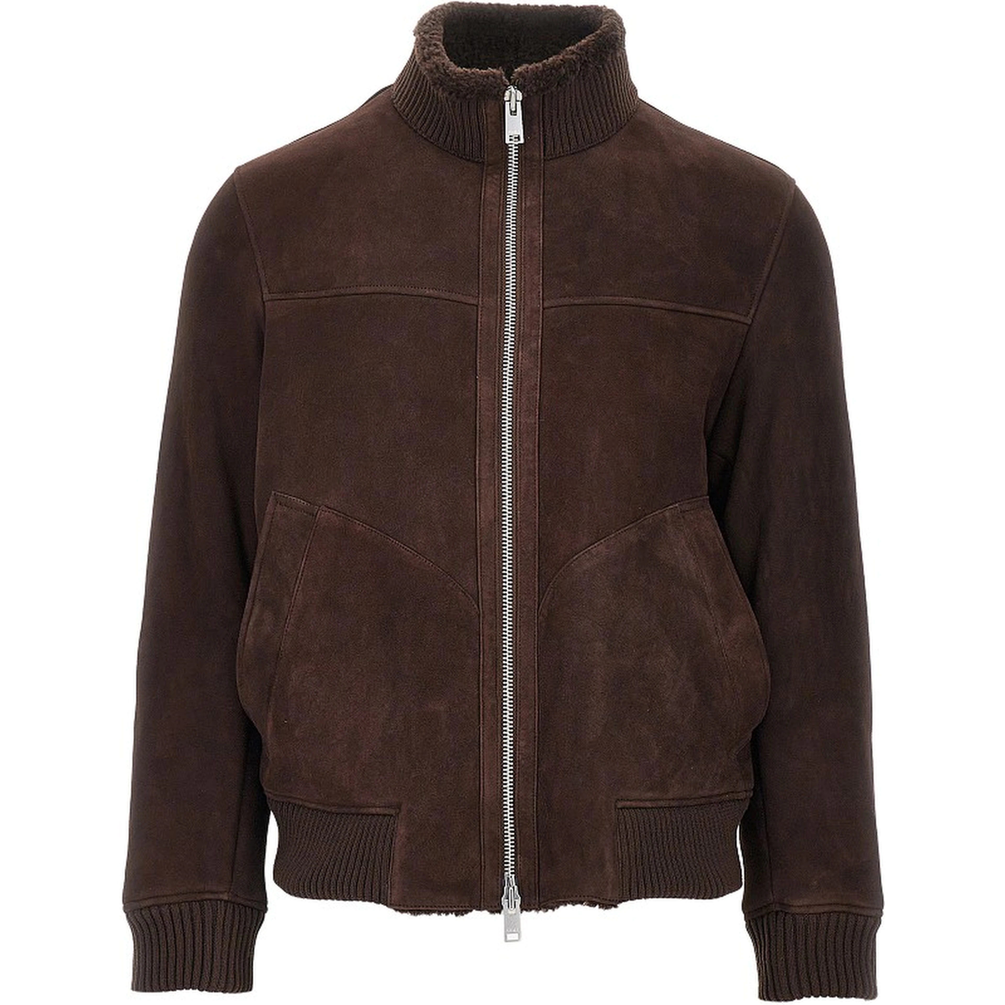 Suede leather jacket