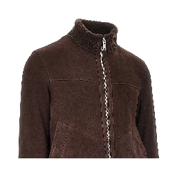 Suede leather jacket