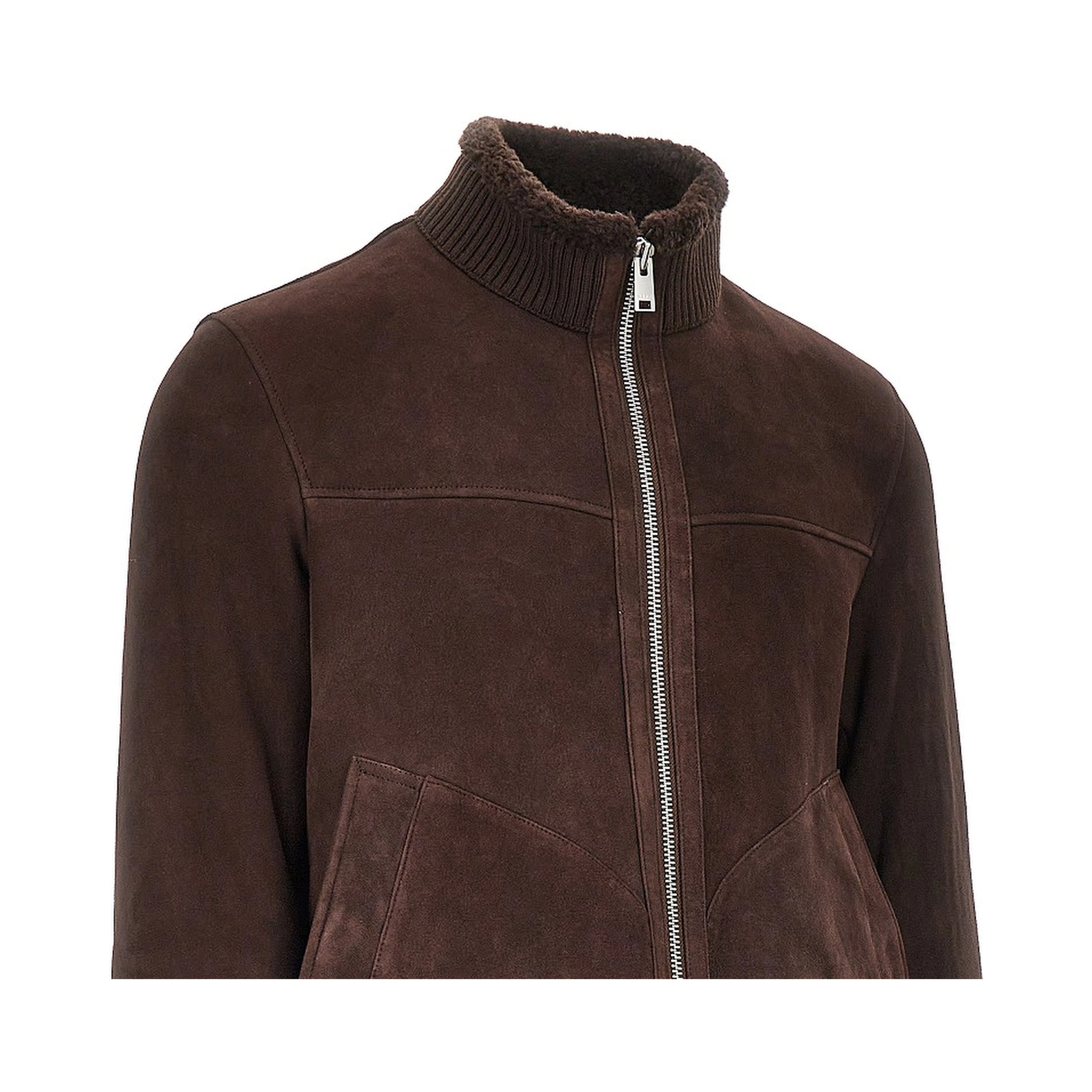Suede leather jacket