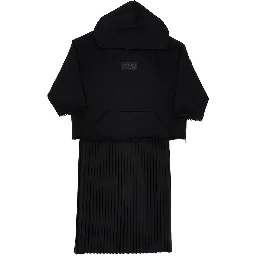 Pleated skirt sweatdress