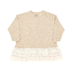 Ruffled cotton-blend mini dress
