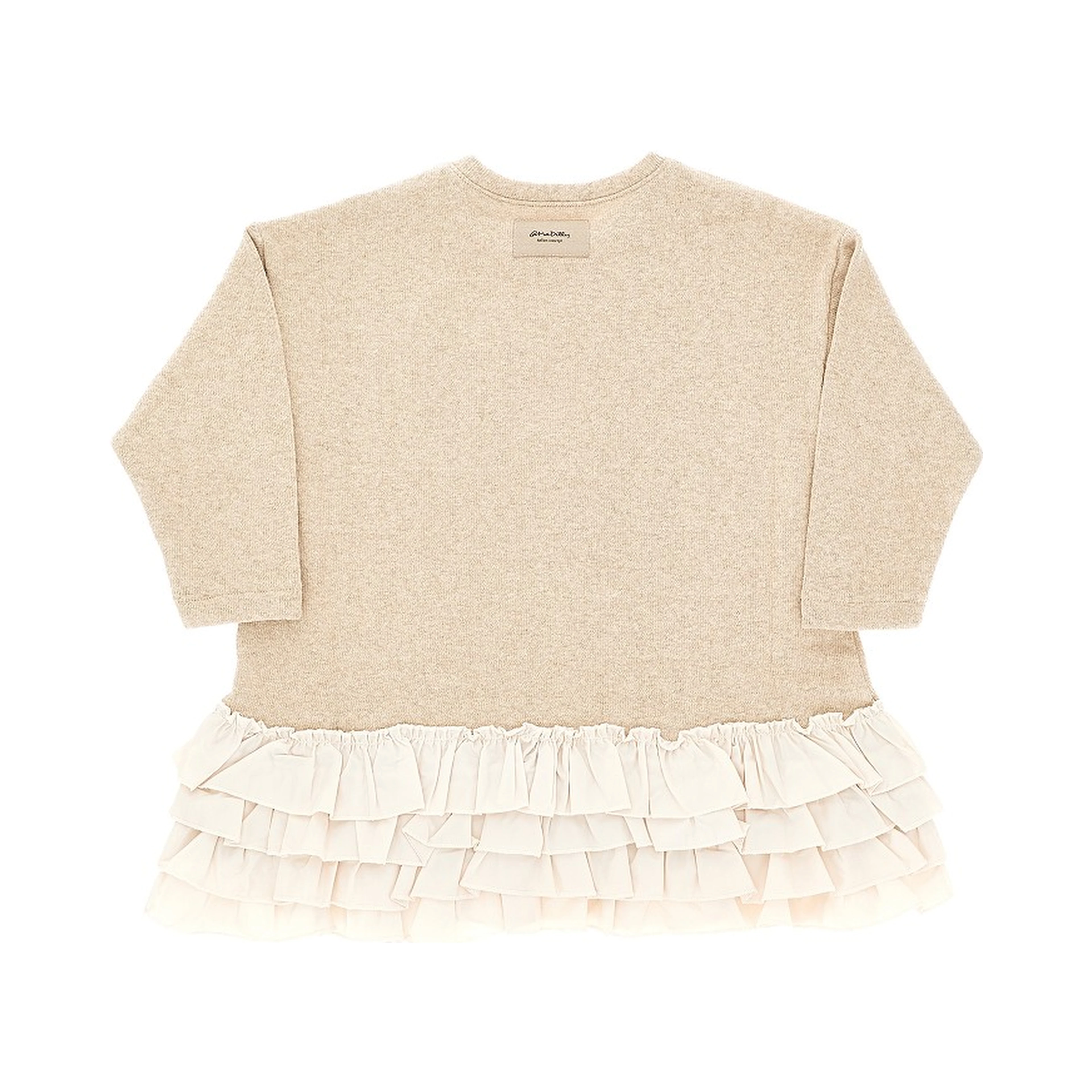 Ruffled cotton-blend mini dress