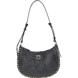 Leather 'Mini Half Moon' shoulder bag