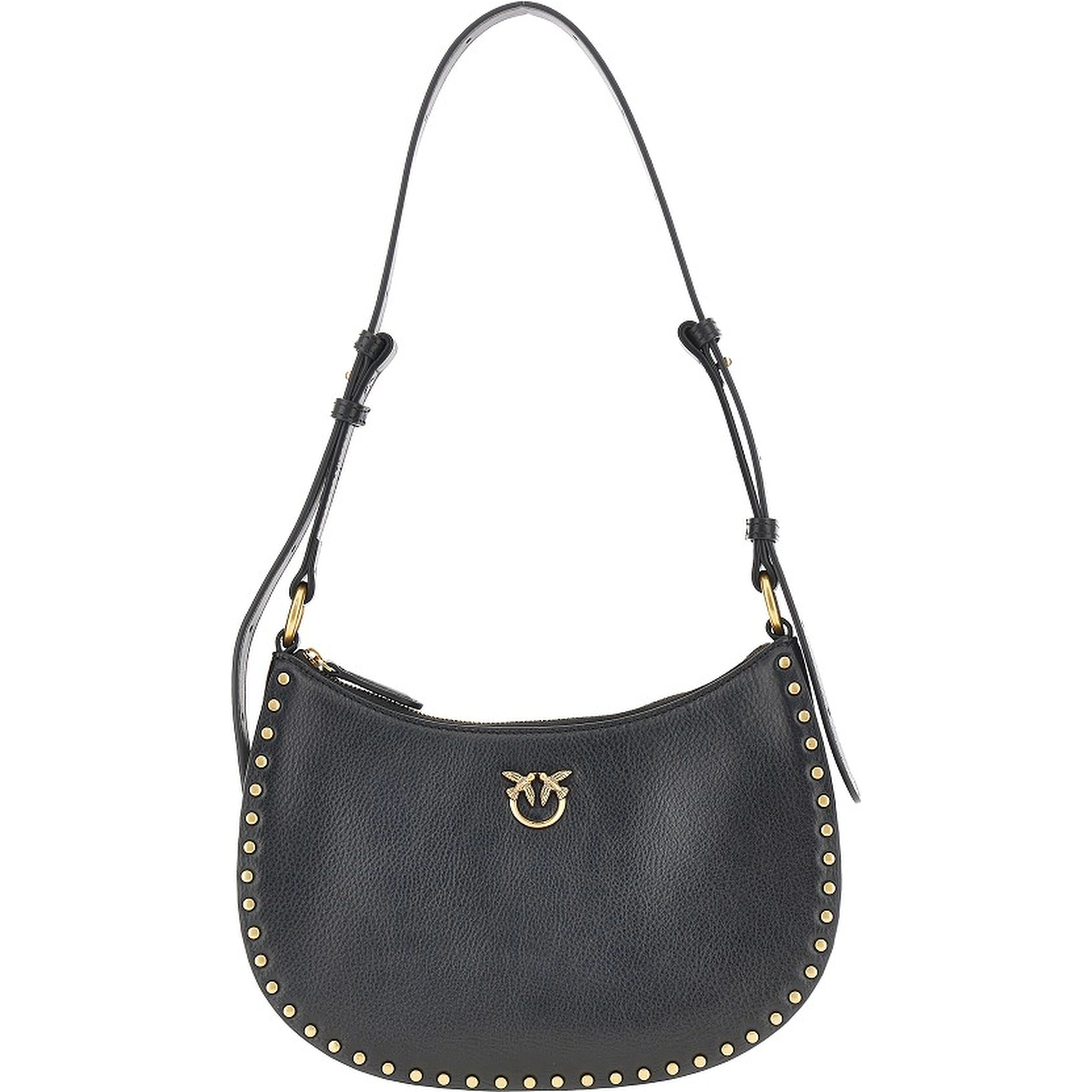 Leather 'Mini Half Moon' shoulder bag