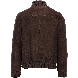 Suede leather jacket