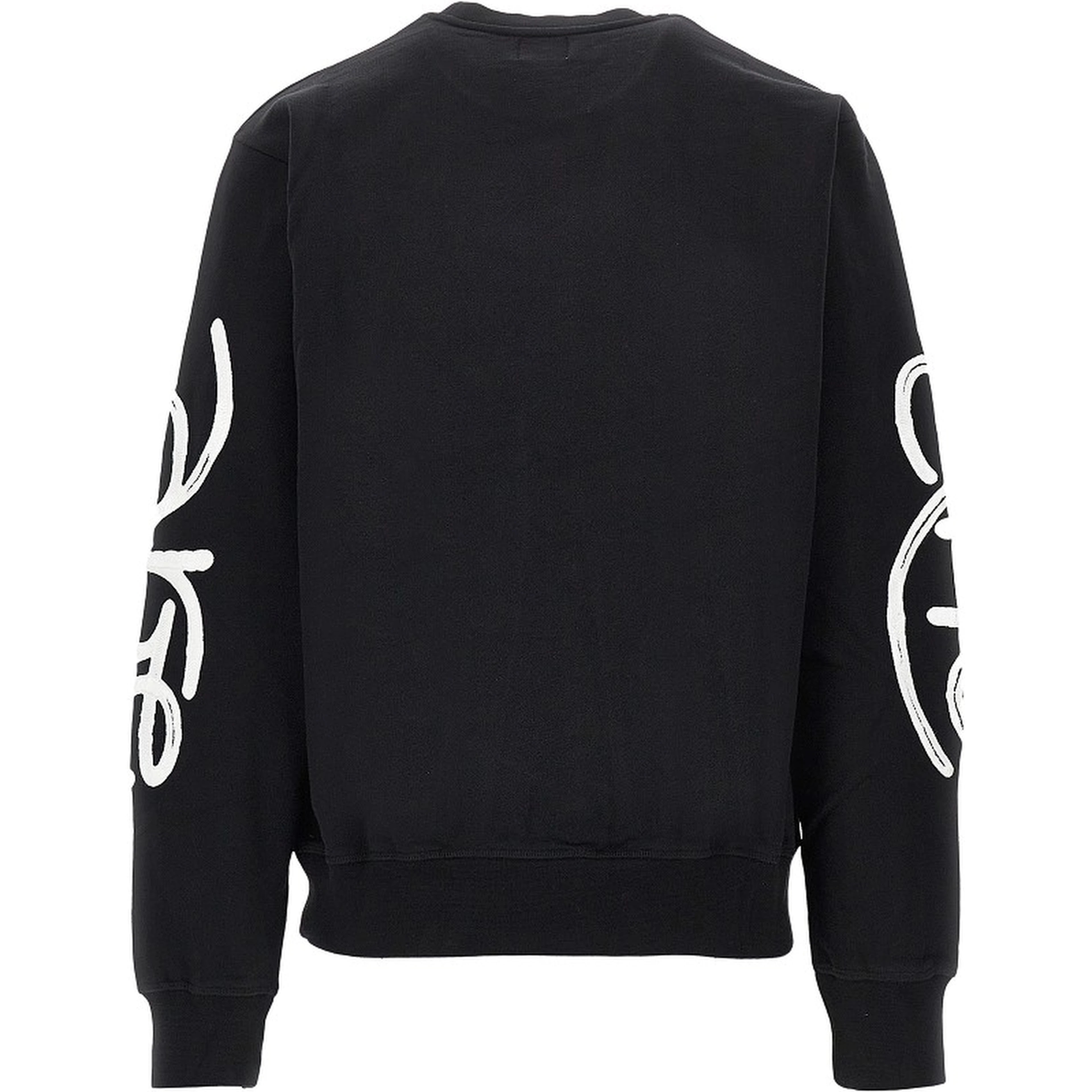 Cotton sweatshirt with logo embroidery