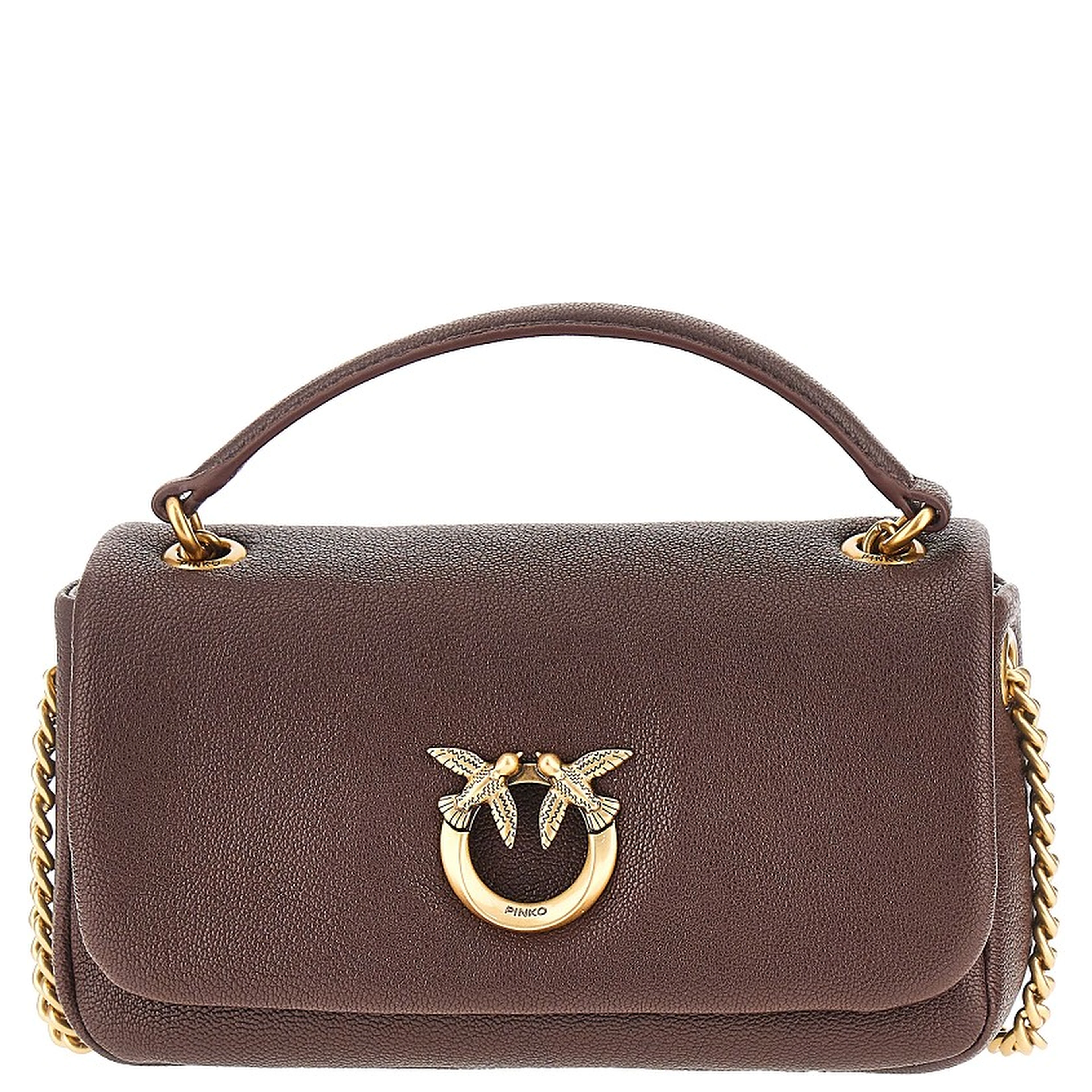 Leather large Click Soft Horizontal bag