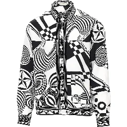 Printed silk twill shirt
